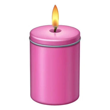 pink candle tin sticker
