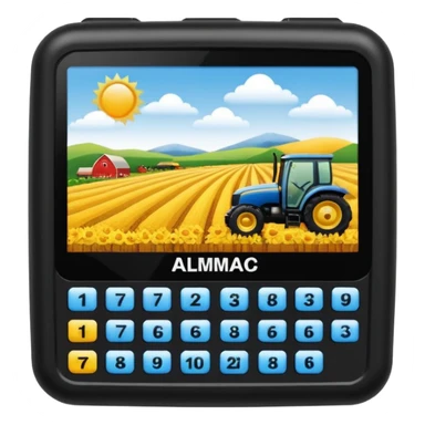 portable electronic Farmers' Almanac sticker