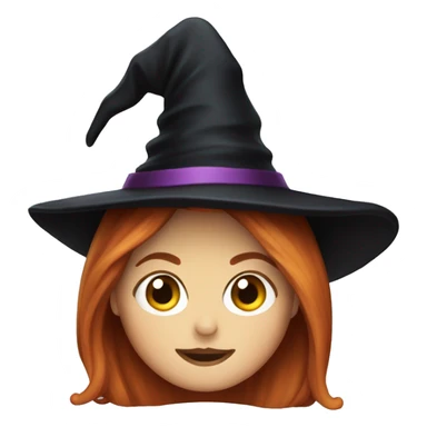 Isla Fisher witch hat sticker