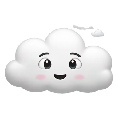 "Head in the Clouds" Emoji: A little face with clouds around its head, as if it were floating in thoughts. It represents being distracted or daydreaming. sticker