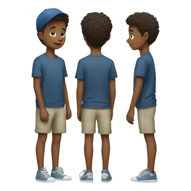 boys in casual outdoor attire sticker