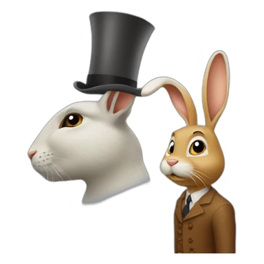 Mister jack déguisé en lapin sticker