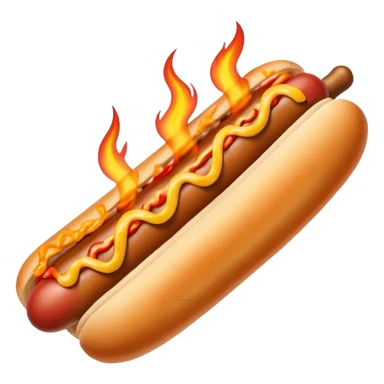 Fist Gripping a Flaming Hotdog sticker