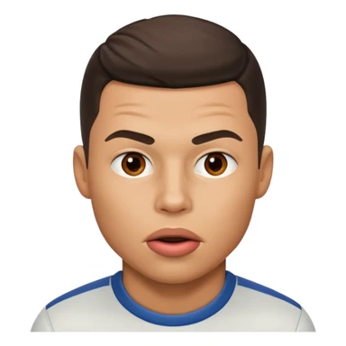 ronaldo qui se mordille les lèvres  sticker