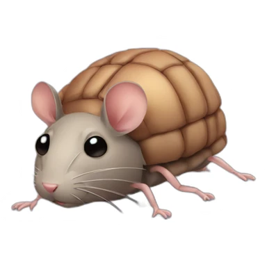 Rat mixed with a bed bug sticker