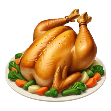 some chicken vegetables soy sauce on top  sticker