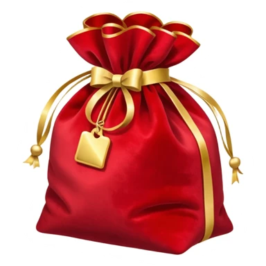 red christmas bag  sticker
