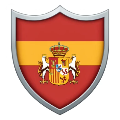 Bandera de españa tricolor actual con un águila marrón en el atrás del escudo de la bandera de españa sticker