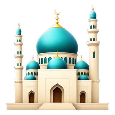 mosque glittering midnig sticker
