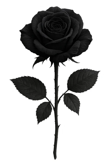 goth flower object remove background    sticker