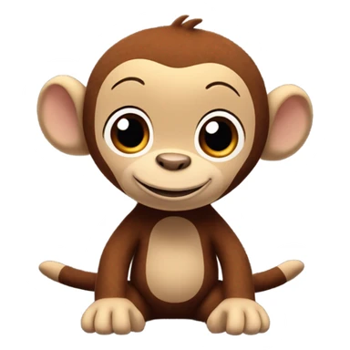 Curious george stuffed animal  sticker