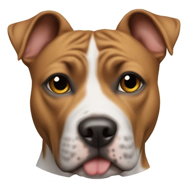 The dog is an American Staffordshire Terrier sticker