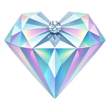 white bow shaped 56-carat iridescent diamond sticker
