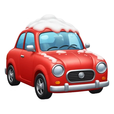 car wash with foam red car sticker