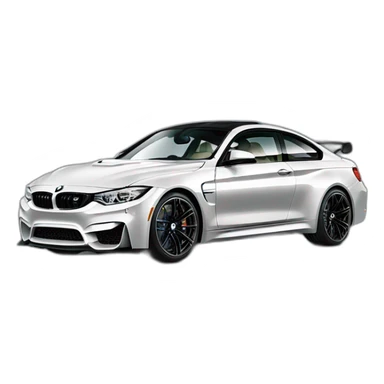 2016 bmw m4 competition with black background sticker