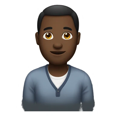 Black pregnant man sticker