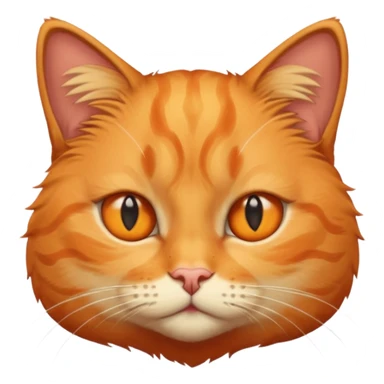 orange cat missing his right eye sticker