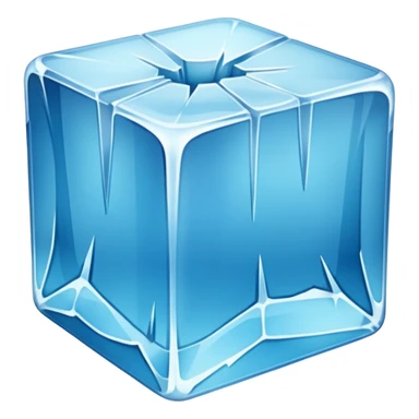 cracked ice block sticker