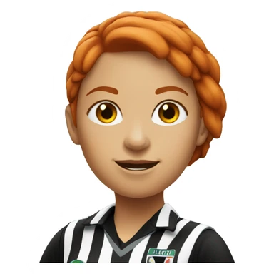 redhead female referee sticker