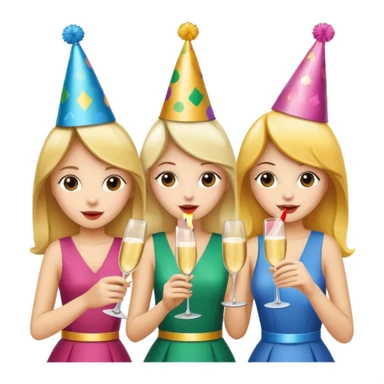 girls party in club sticker