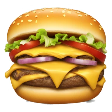 Shitty cheeseburger sticker