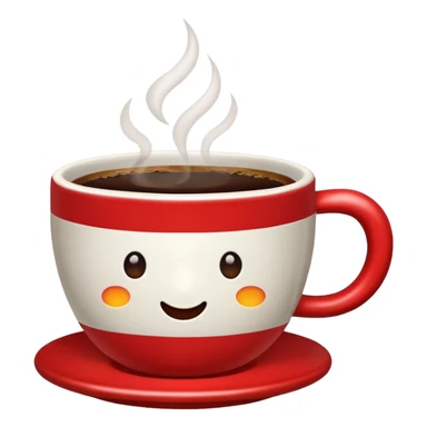 cup of coffe red sticker