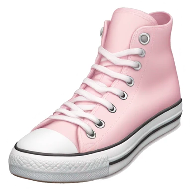 Pastel pink converse sticker