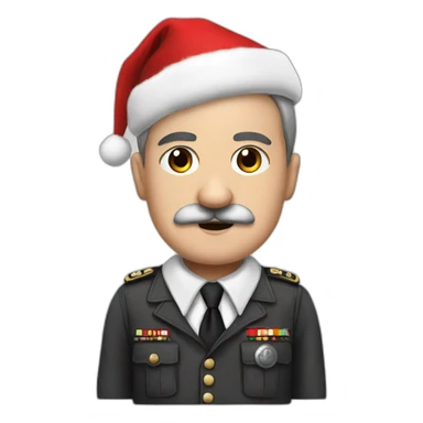 hitler as santa clause sticker