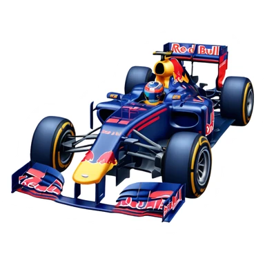 Crea un emoji de carro de red bull f1 sticker