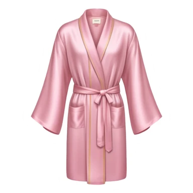 light pink silk robe sticker