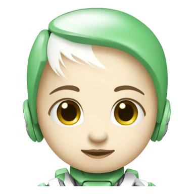 cute-baby-bot-green-white sticker