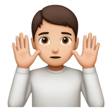 person hiding behind a wall, only eyes and hands visible sticker