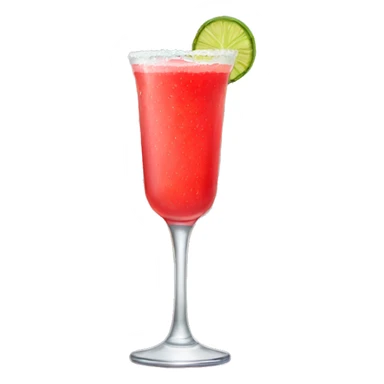 Strawberry margarita in tall glass sticker