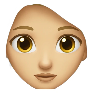 deux filles une fille blonde au yeux vert et fille brune au yeux bleua la peau beige sticker