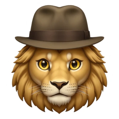 lion   gangster  sticker