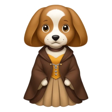 Bassotto seduto con vestito di lana sticker