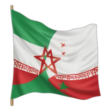 Drapeau Maroc avec plein de coeurs autour sticker