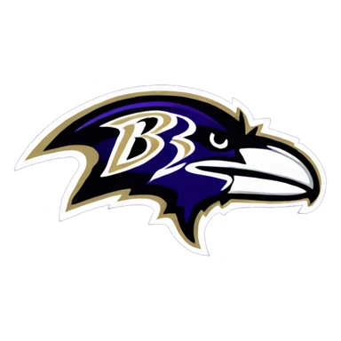 Baltimore ravens logo sticker