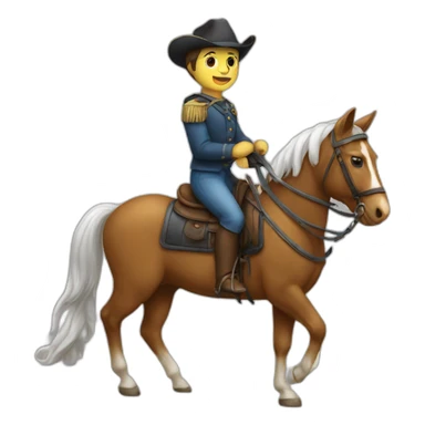 UN CHAT SUR UN CHEVAL sticker