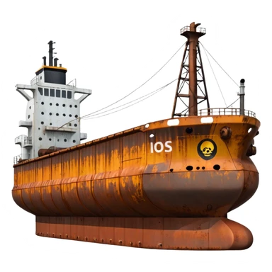 oil tanker side view sticker