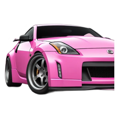350z drift tuning pink sticker