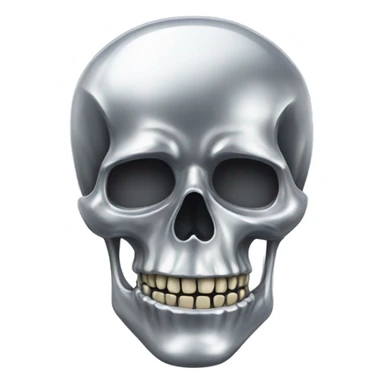 Skeleton made of chrome  sticker