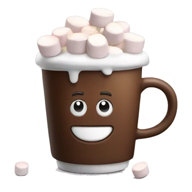 Coffee with marshmallows  sticker