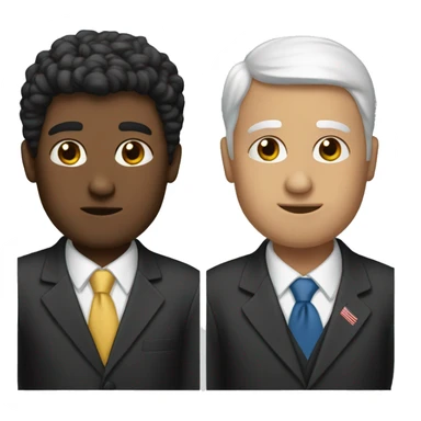 two Politic communicate sticker