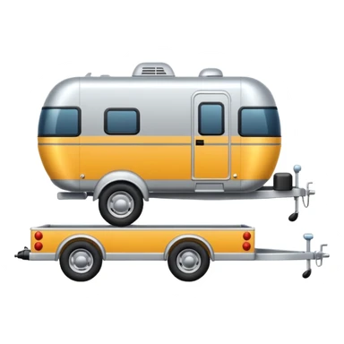 car towing a trailer with towbar. car must be infront of trailer sticker