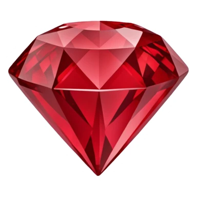 Carved Red Diamond Crystal "RED" sticker