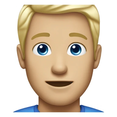 older male blond hair blue eyes  sticker