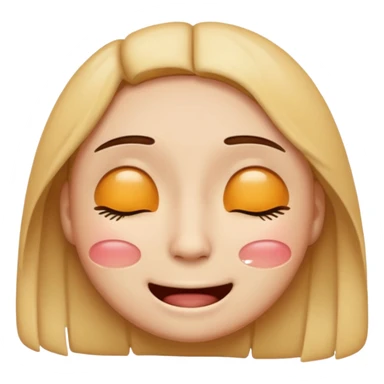 mix of these two 🥺☺️ but make it classic emoji and without hearts and a little bit sad but still smile sticker