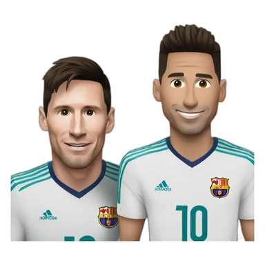 lionel messi and cristiano ronaldo sticker