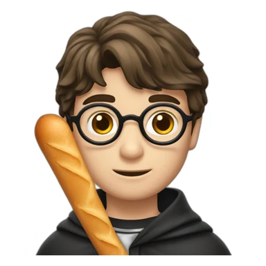 Harry potter avec une baguette sticker